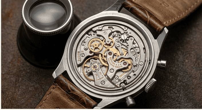 "Lunier&Cie" Cronógrafo de Pulsera – Circa 1947: imagen 4