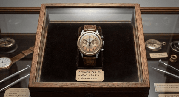 "Lunier&Cie" Cronógrafo de Pulsera – Circa 1947