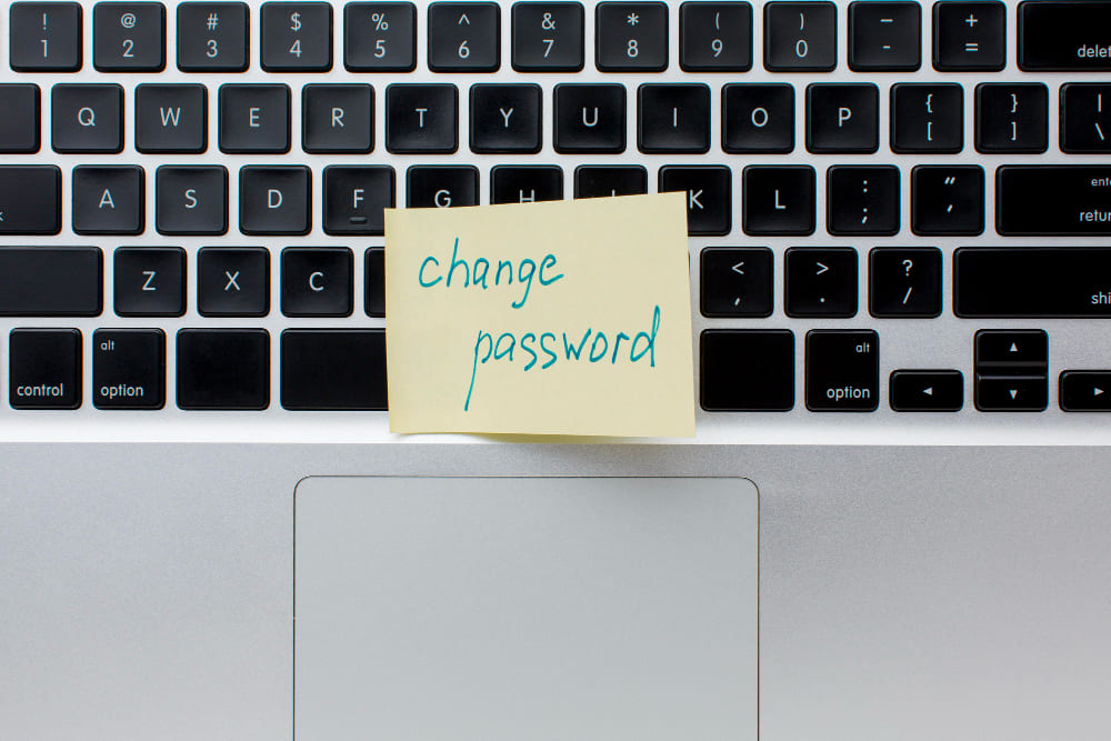 Imagen que muestra un texto de cambio de contraseña.