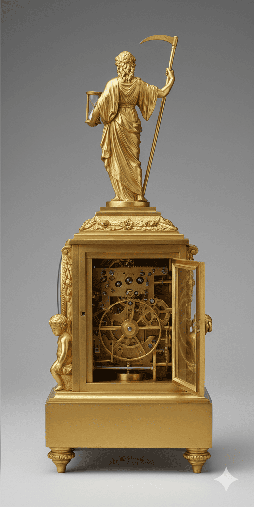 "El Triunfo de Cronos" Reloj de Sobremesa (Francia, c. 1810)