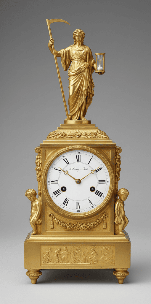 "El Triunfo de Cronos" Reloj de Sobremesa (Francia, c. 1810)